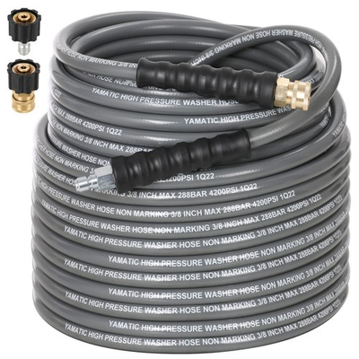 #ad #ad Non Marking 3 8quot; Pressure Washer Hose 100FT 4200 PSI Kink Resistant Swivel 3... $195.24