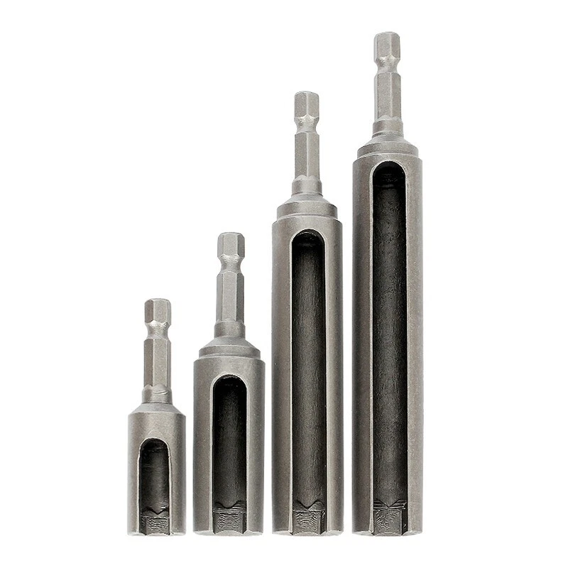 65-135mm Long 1/4" Hex Shank Hex Nut Socket Slotted Extension Driver Bit Adapter - Image 2 of 4