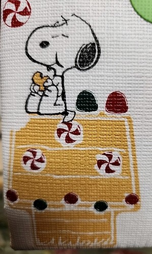 Peanuts Snoopy Flannel Backed Peva Tablecloth 60x84 Christmas Gingerbread  - Picture 5 of 7