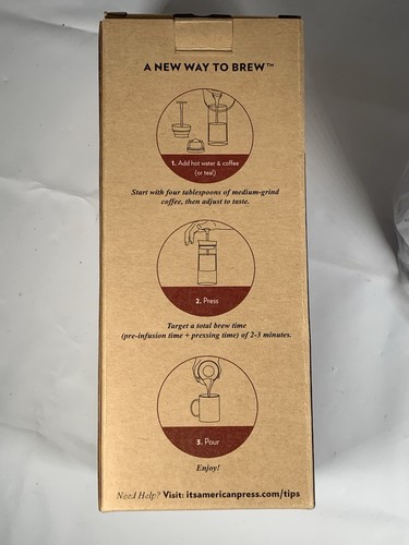 American Press Coffee & Tea Maker 12 Oz - Picture 3 of 4