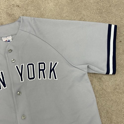 2005 2009 New York Yankees Away Jersey Men’s Large Majestic MLB Baseball USA - Picture 9 of 12