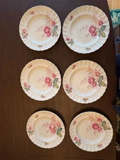 6 Spode Dubarry 7 5/8" salad plates
