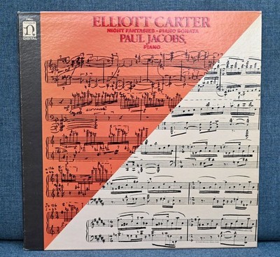 Elliott Carter, Paul Jacobs   Night Fantasies · Piano Sonata, Original vinyl LP