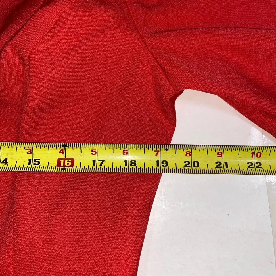 Chaqueta Blazer Maya Brooke Roja Mujer Talla 14 Manga 3/4 Puños a Rayas Frente Abierto Foto 4 de 4