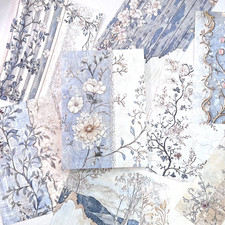 Calm Floral Paper Sheets Junk Journal Collage Scrapbooking