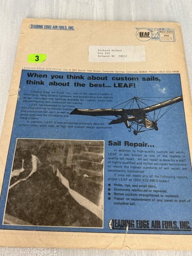 Leading Edge Air Foils, Inc. 1983 Parts & Accessories Catalog Model Flight - Bild 2 von 4