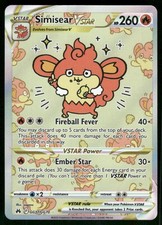Simisear VSTAR GG37/GG70 Ultra Rare Holo NM Pokemon Crown Zenith: Galarian Galle
