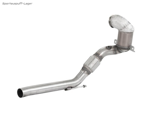 HJS Edelstahl Ø70mm Frontpipe mit Sport-Kat Skoda Octavia RS und 1.8l Typ 5E - Bild 3 von 5