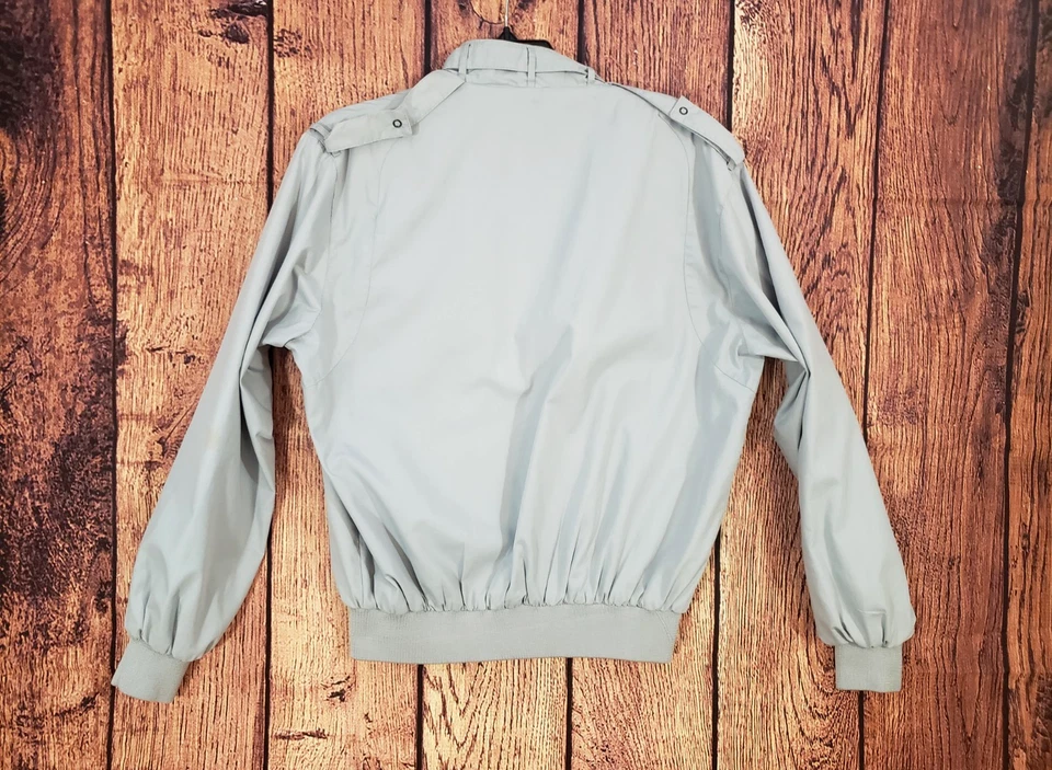 Members Only Vintage Racer Jacket Mens Medium 40 Cotton Polyester 90s Zip Racer - Image 4 of 4