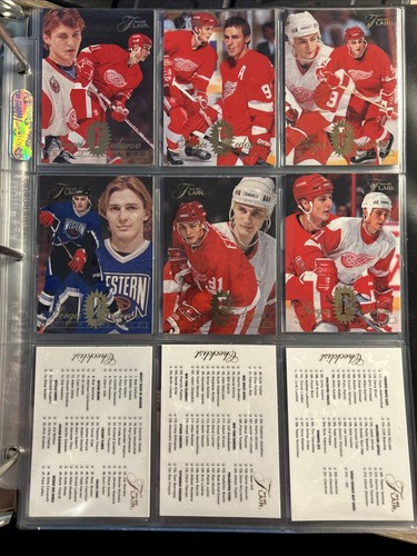 1994-95 FLAIR HOCKEY COMPLETE SET 1-225 Near Mint! w/Gretzky, Lemieux In Pages - Picture 7 of 7