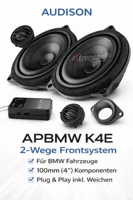 Système avant de haut-parleurs 2 voies Audison APBMW K4E pour véhicules BMW - Photo 1/4