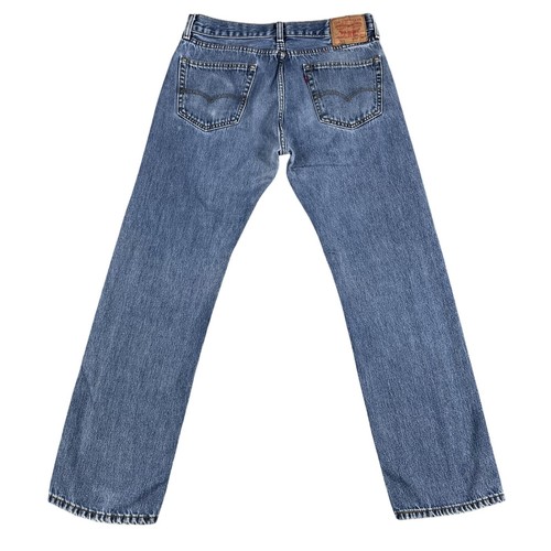 Levi's 505 Mens 100% Cotton Straight Leg Jeans Sz 34 x 31 - Picture 2 of 4