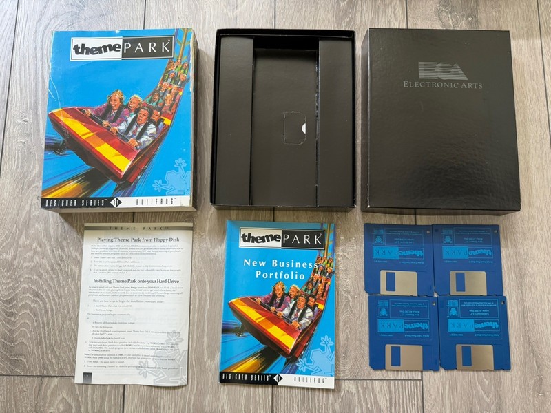 Amiga Big Box Game - Theme Park - Commodore Amiga