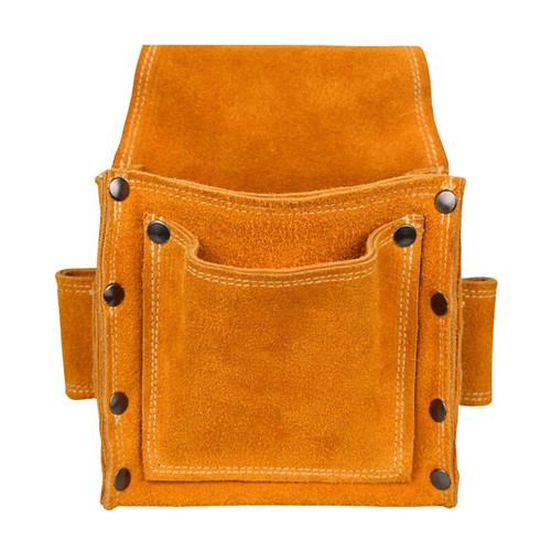 Borsa porta attrezzi in pelle di mucca borsa elettrica saldatore saldatore borsa ignifuga - Foto 12 di 14