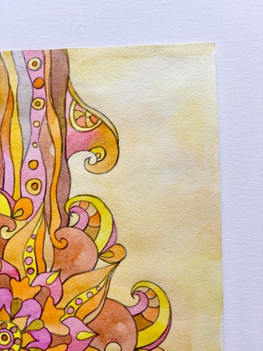Art.Original Author's painting.paper, Watercolour abstraction. home decor. - Picture 5 of 6
