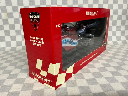 1/12 MINICHAMPS SIGNED LAVILLA DUCATI 999F04 BSB 2005 CHAMPIONSHIP WINNING BIKE - Picture 2 of 20