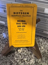 The Dietzgen Maniphase Multiplex Slide Rule No 1732 Manual 1946 Math Engineering