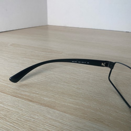 Ray-Ban RB3364 002 Black Sunglasses Full Rim FRAMES ONLY 62-17 3N Made Italy - Picture 4 of 8