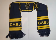 BOCA JUNIORS CABJ OFFICIALLY LICENSED SCARF/BUFANDA  XENEIZES  ARGENTINA SOCCER