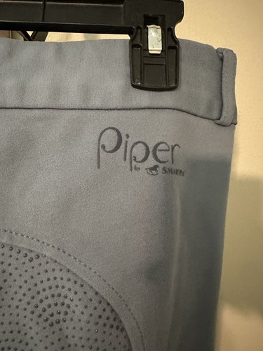 Pantalones de montar ecuestres azules Piper by SmartPak de asiento completo 32L para mujer - Imagen 8 de 14