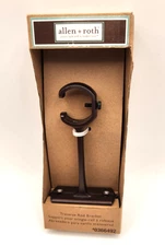 Allen + Roth Bracket Traverse Curtain Rod Bracket Bronze FInish #0366492 New