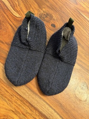 BOMBAS | Gripper Slippers Socks Cozy Warm Navy Size Youth 1-5