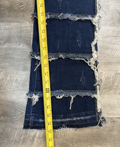 Valabasas Herren Stacked Button Fly Distressed Jeans Größe 34 Neu mit Etikett - Bild 16 von 21
