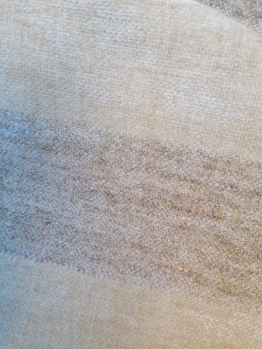 Andrew Martin moquette chenille FR fabric vanilla stripe Montelimar 200x140cm - Picture 9 of 10