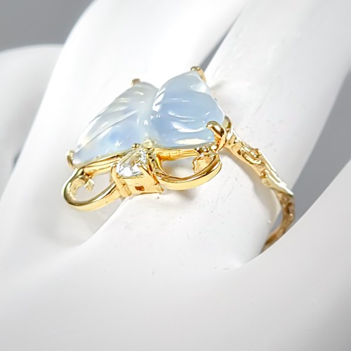 Handmade 11ct+ Natural Aquamarine Ring 925 Sterling Silver Size 9.5 /R430716 - Bild 2 von 8