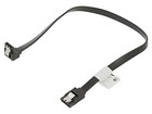 2X CA-SASA-13CU-0030-BK Cable: SATA plug, SATA plug angled 0.3m black