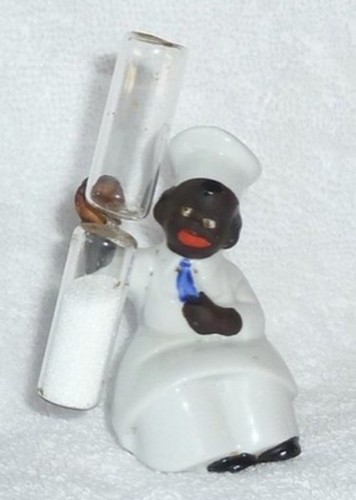 Vintage Egg Timer Glass Replacement Part with White Salt Like Granules - Picture 3 of 3