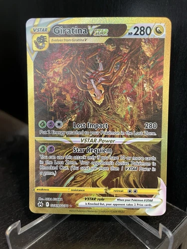 Pokémon TCG Giratina VSTAR Crown Zenith: Galarian Gallery GG69/GG70 Holo Secret