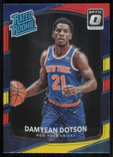 2017 DONRUSS OPTIC DAMYEAN DOTSON 166 MINT RATED ROOKIE YELLOW RED KNICKS