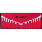 24-Piece All-Purpose Master Combination Wrench Set with Roll-up Pouch | SAE 1...