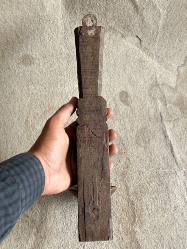 TALLADAS A MANO VINTAGE COLOR ANTIGUO MADERA COLGANTE DE PARED ESTILO CANDELABRO SOPORTE - Imagen 12 de 15