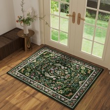 Entryway Rug 2x3 Rug Door Mat Indoor Entrance Washable Rug Small Non-Slip Low...