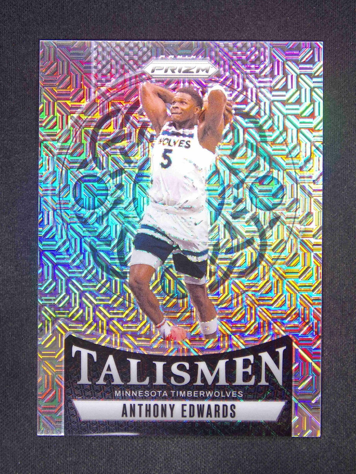 2024-25 Panini Prizm Anthony Edwards #16 Talismen Mojo /25