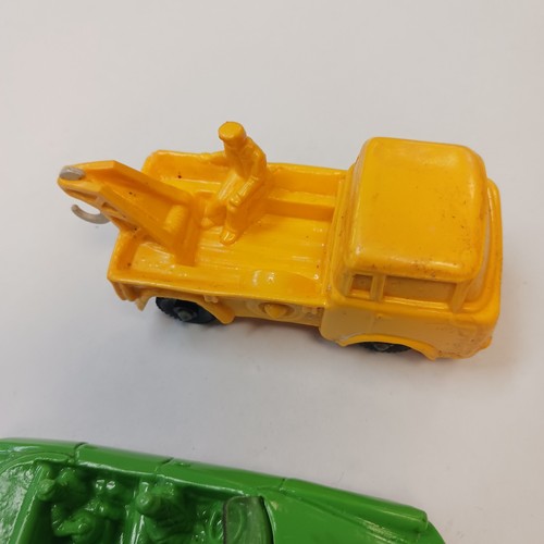 Tomte Laerdal Citroen Ds 21 Cabriolet in Green and Yellow Jeep Tow Truck Vinyl - Picture 3 of 9