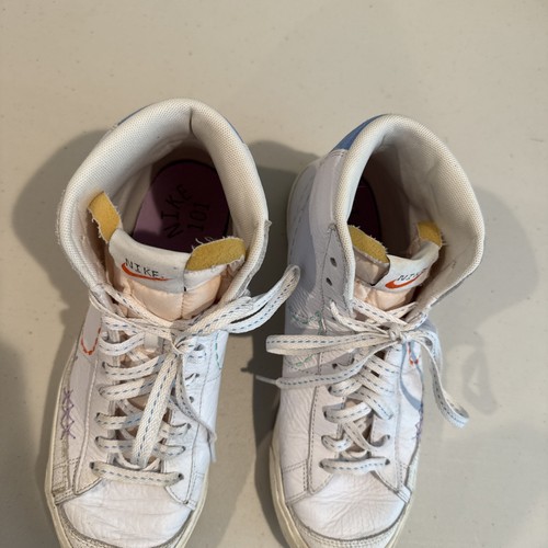 Nike BLAZER MID '77 Nike 101 White Sneakers (DX2350-100) 2022 Women’s Size 9.5 - Picture 4 of 10