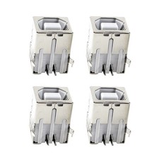 USB Female Type-B Jack 4-Pin PCB DIP Socket Connector,90 Degree,5PCS