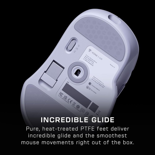 Bezprzewodowa mysz do gier Turtle Beach Kone II Air - biała - ergonomiczna RGB - Zdjęcie 5 z 9