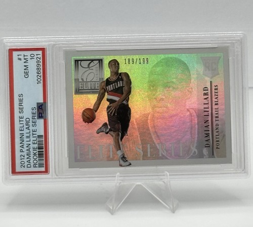 2012-13 Elite Series Rookies /199 Damian Lillard #1 PSA 10 GEM - 1 of 4 PSA 10s - Picture 3 of 5