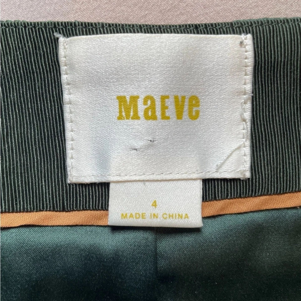 Falda lápiz verde Maeve con patrón de lunares talla 4 Foto 4 de 4