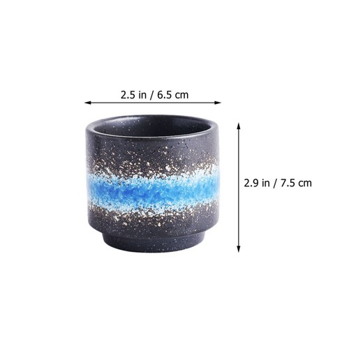 2 Pcs Ceramic Teacup Vintage Mug Sushi Cups Travel Teacups Japanese - Picture 3 of 12