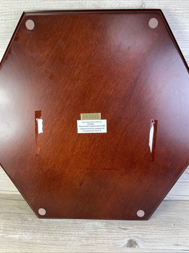 BOMBAY Chinese Checkers Mahogany Dark WOOD Heavy Elegant with Marbles Complete! - Picture 11 of 16