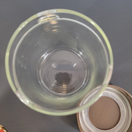 Vintage Pyrex Ware Kanister 1970er Glas See n' Store Kunststoff Holzmaserung Deckel 11/2 Quart - Bild 4 von 8