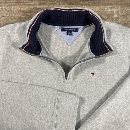 Tommy Hilfiger 1/4 Zip Mens XXL Gray Golf Pullover Sweater Performance Tennis - Picture 4 of 14