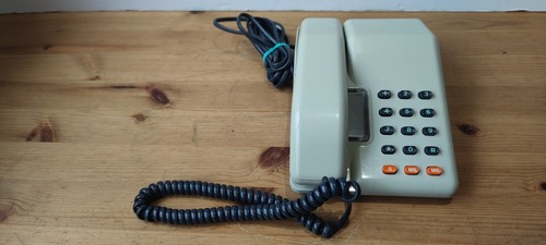 Vintage BT Viscount Festnetztelefon - grau - getestet - 80er Jahre - Requisite/Dekor
