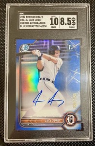 2022 Bowman chrome Draft D.P. Auto Jace Jung #CDA-JJ Blue Wave Refractor /150