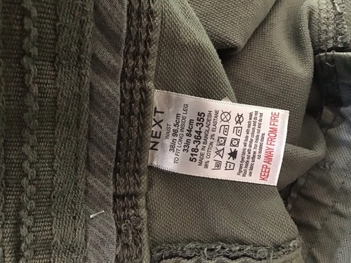 Next Khaki Green Cargo W38 L33 New With Tags - Bild 7 von 10